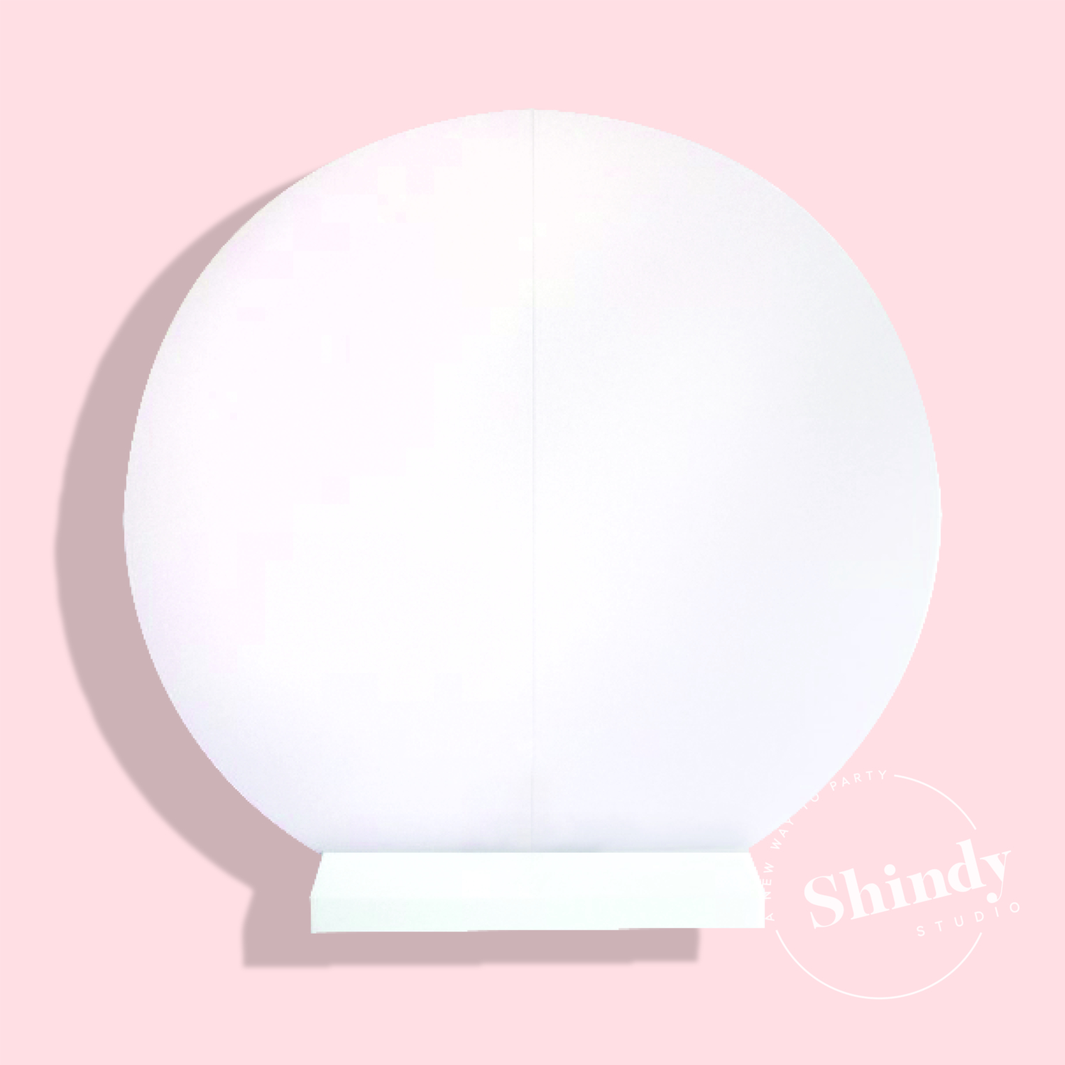 Round Back Drop, White – Shindy