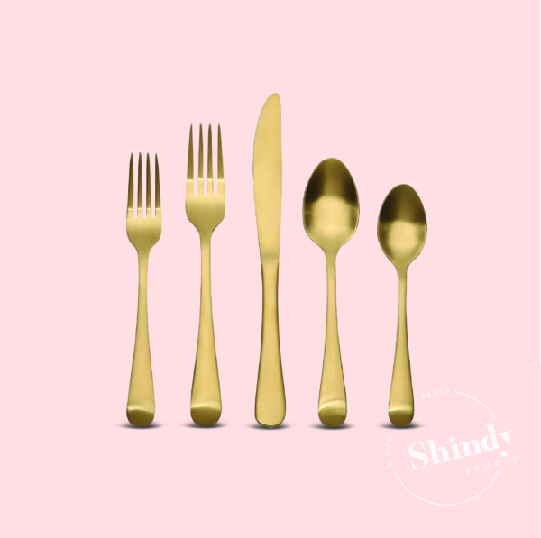 Brass Flatware Set